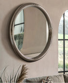 Round Art Deco Chrome Wall Mirror | FARTHING  5