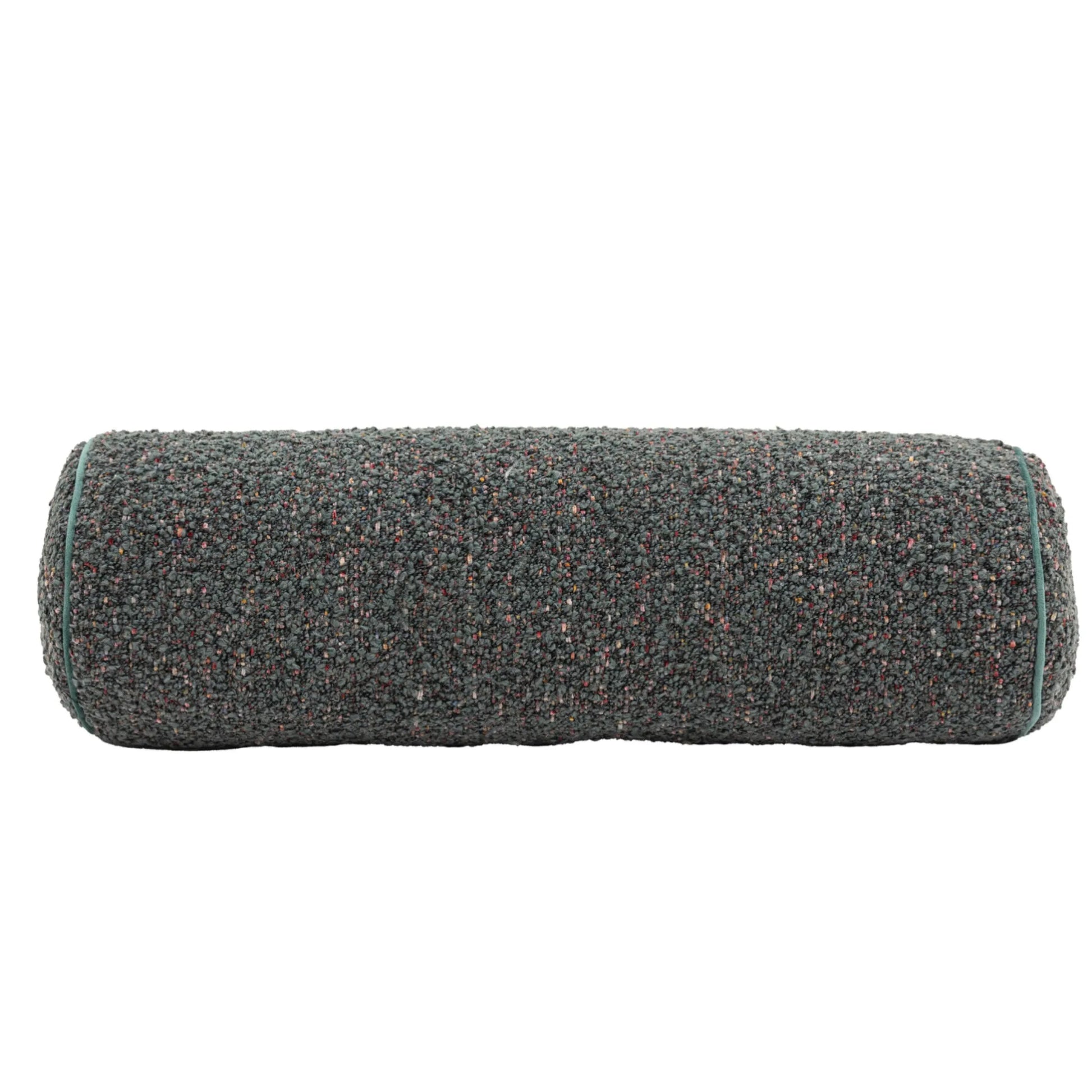 Round Boucle Charcoal Fleck Cushion