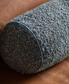 Round Boucle Charcoal Fleck Cushion 4