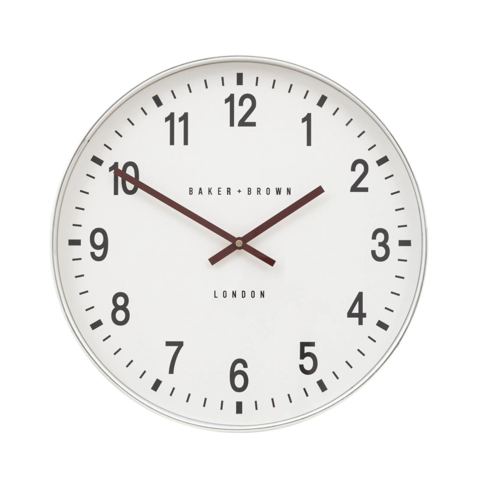 Round Chrome Frame Wall Clock 1