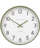 Round Green Frame Wall Clock 30cm 3