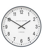 Round Grey Frame White Face Wall Clock 40cm