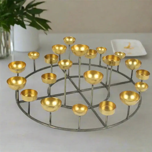 Round Multi Tea Light Holder