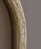 Round Rustic Gold Wavy Edge Wall Mirror