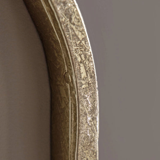 Round Rustic Gold Wavy Edge Wall Mirror