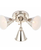 Round Shiny Nickel Trio Ceiling Spot Light