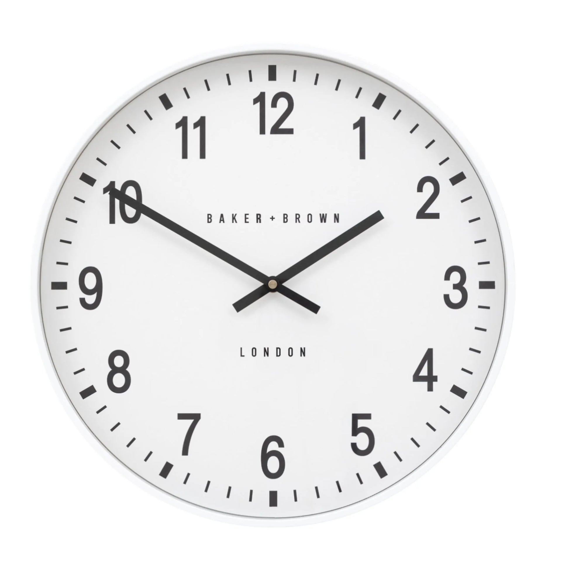 Round White Frame Wall Clock 40cm