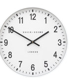 Round White Frame Wall Clock 40cm