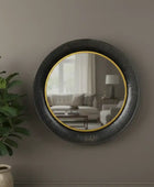 Round Industrial Wall Mirror