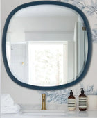 Rounded Edge Square Blue Mirror 3