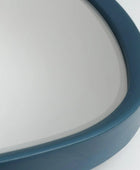 Rounded Edge Square Blue Mirror