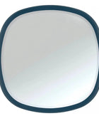 Rounded Edge Square Blue Mirror 1