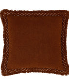 Rust Feathered Edge Cushion 1