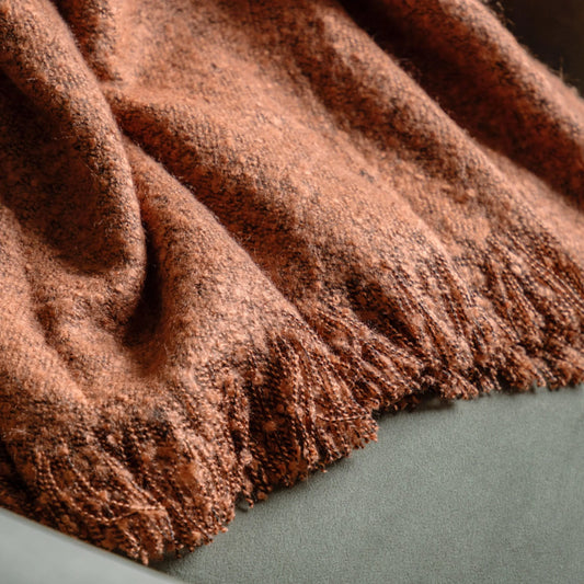 Rust Melange Throw 4