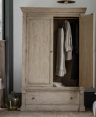 Rustic American Pine 2 Door Wardrobe &  Drawer Wardrobe | FARTHING