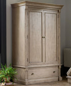 Rustic American Pine 2 Door Wardrobe &  Drawer Wardrobe | FARTHING 8