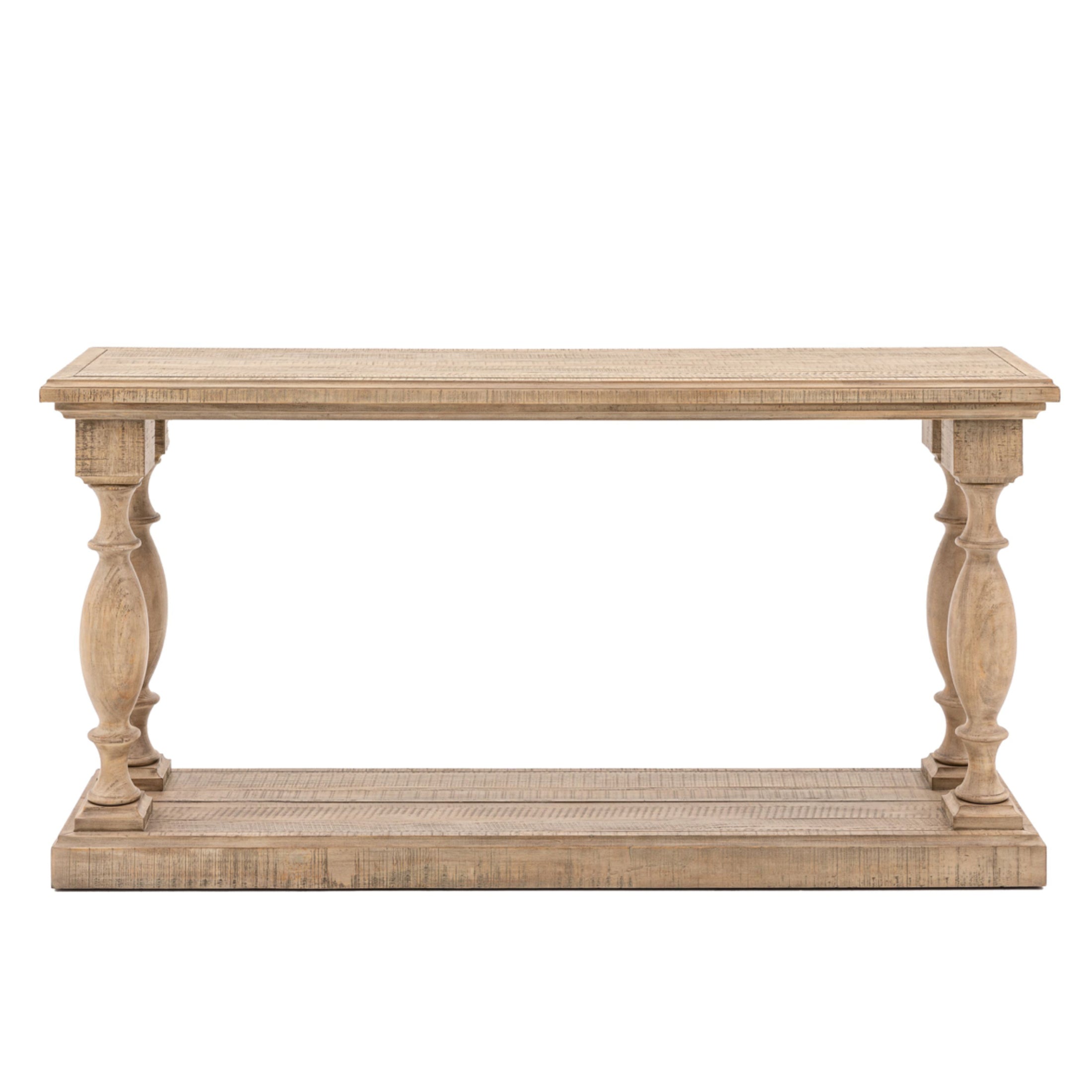 Rustic American Pine Console Table 4