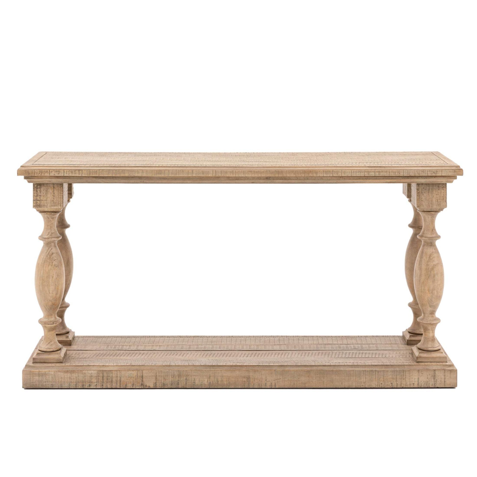 Rustic American Pine Console Table - The Farthing