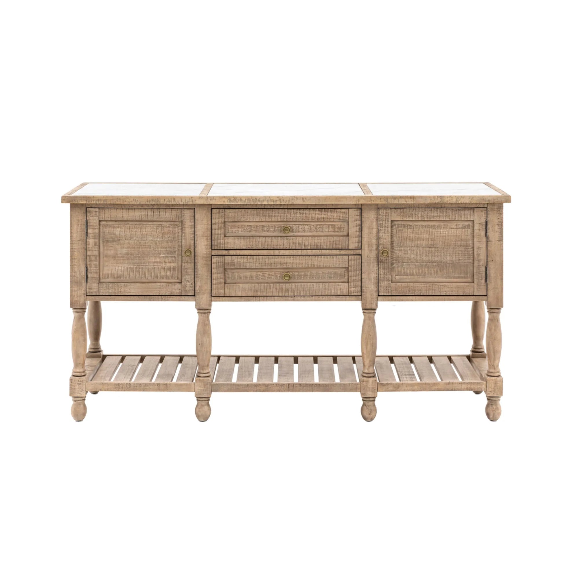 Rustic American Pine Open Base Sideboard | Farthing  2