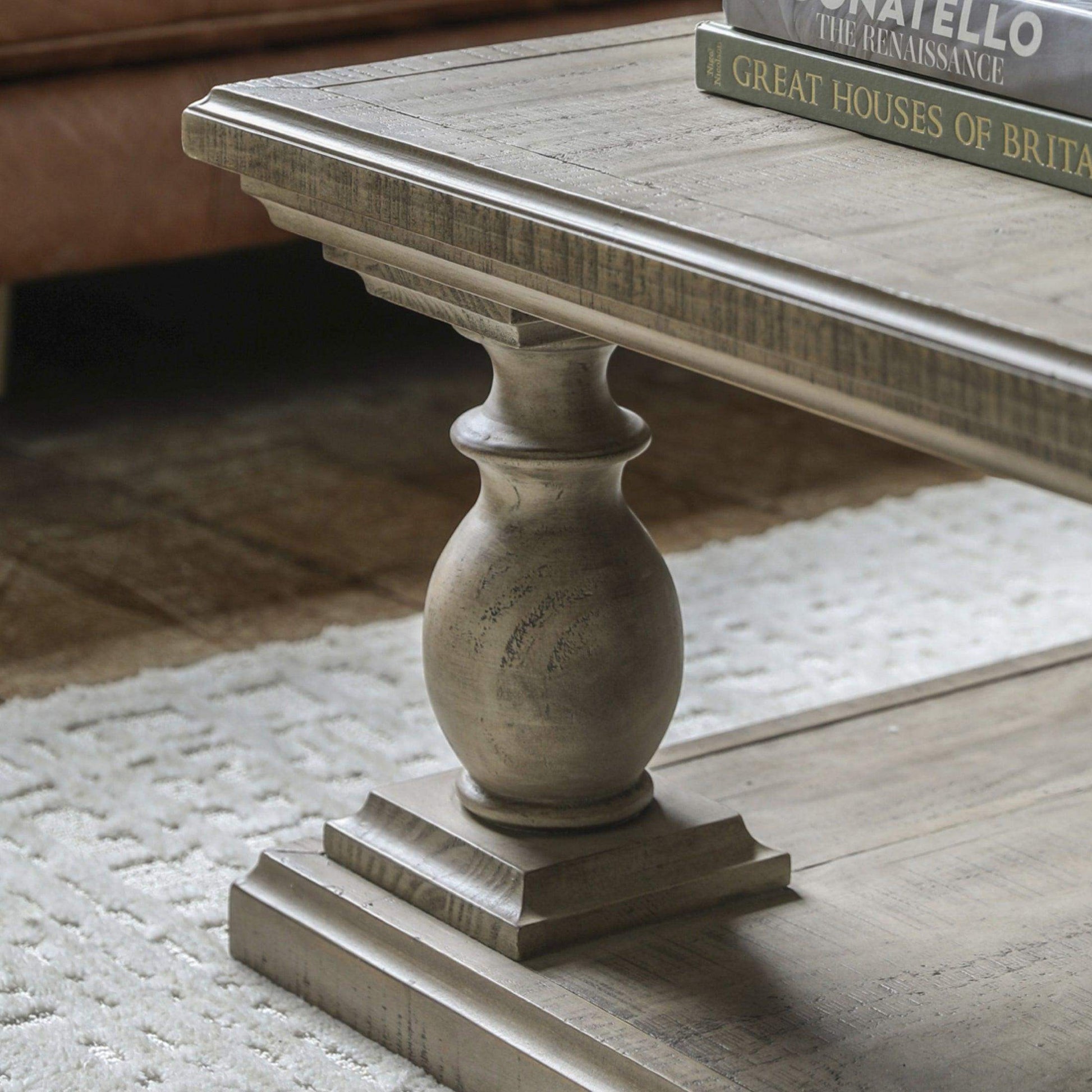 Rustic American Pine Square Coffee Table - The Farthing