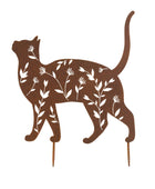 Rustic Cat Decorative Garden Stake - The Farthing