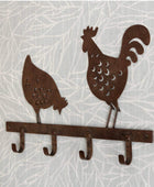 Rustic Chicken & Roaster Wall Hooks - The Farthing