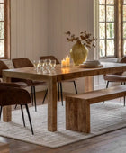 Rustic Chunky Mango Wood Dining Table 5
