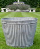 Rustic Distressed Fluted Planter