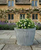 RusticDistressedFlutedPlanter6