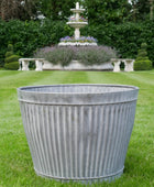 Rustic Distressed Fluted Planter 1