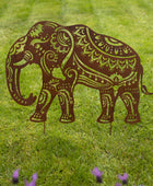 Rustic Elephant Decorative Garden Stake - The Farthing