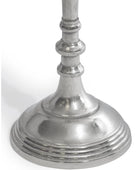 Silver candle holder on a white background