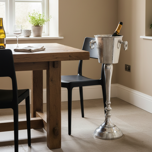 Rustic Floor Standing Metal Champagne Bucket
 6