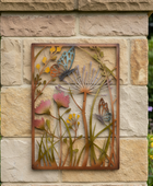 RusticMetalButterlyMeadowWallArt