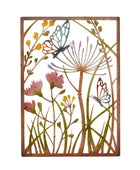 Rustic Metal Butterly Meadow Wall Art