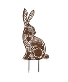 Rustic Rusty Hare Garden Silhouette