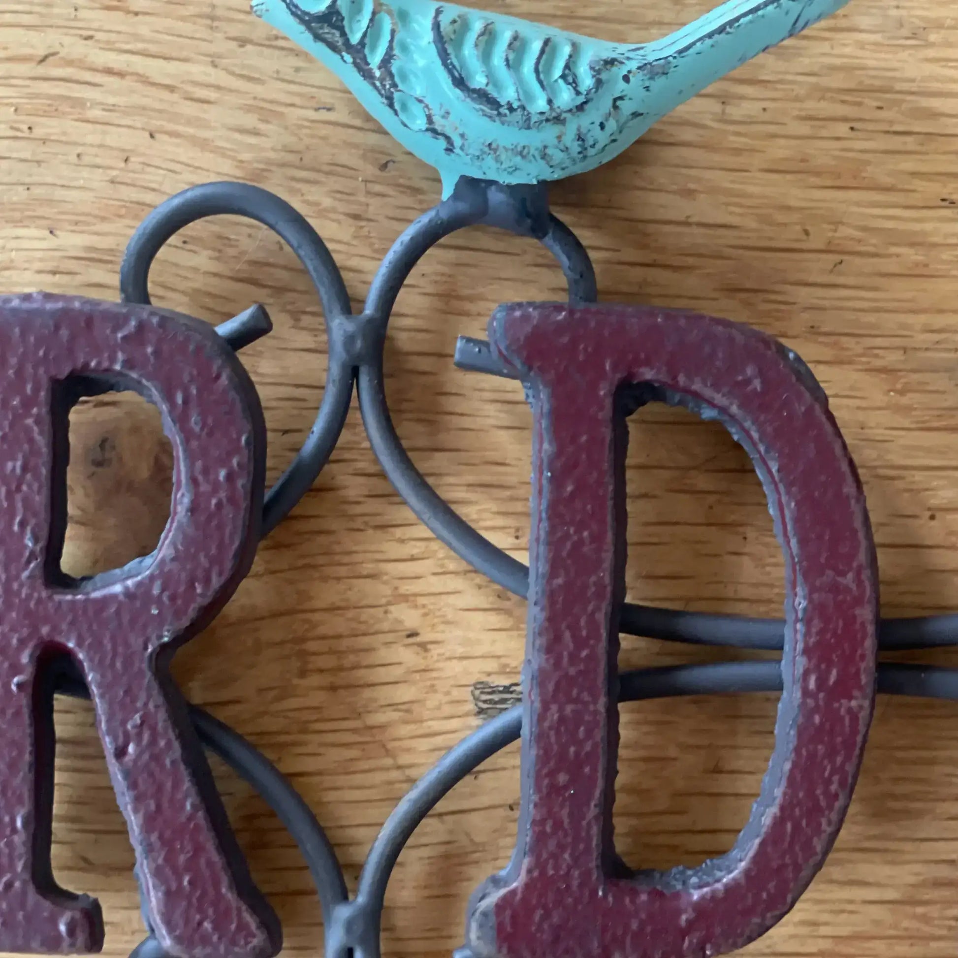 Rustic Metal Garden Wall Sign