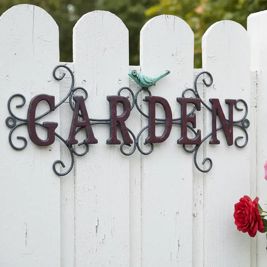 garden wall sign