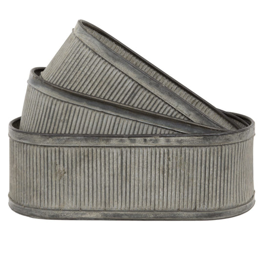 Metallic ribbed belt on a white background