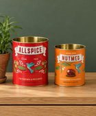 Set of 2 Allspice & Nutmeg Storage Tins