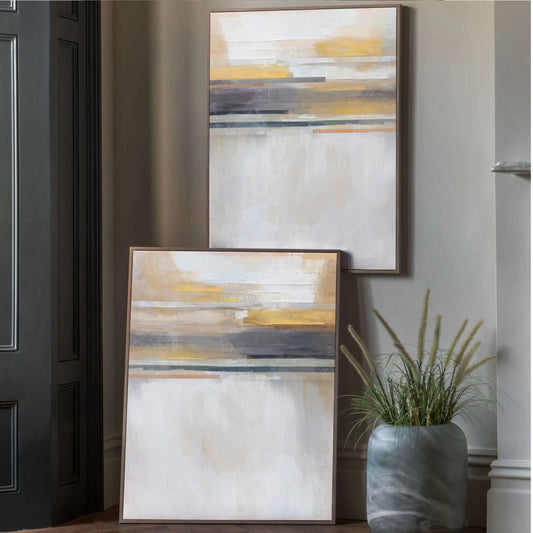 Set of 2 Early Rise Framed Wall Canvases | Farthing 