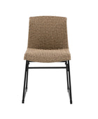 Set of 2 Faux Rattan Garden Dining Chairs 4