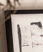 Set of 2 Framed Grayscale Abstract Prints