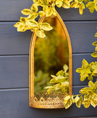 Set of 2 Gold Gothic Arch Wall Mirrors 33