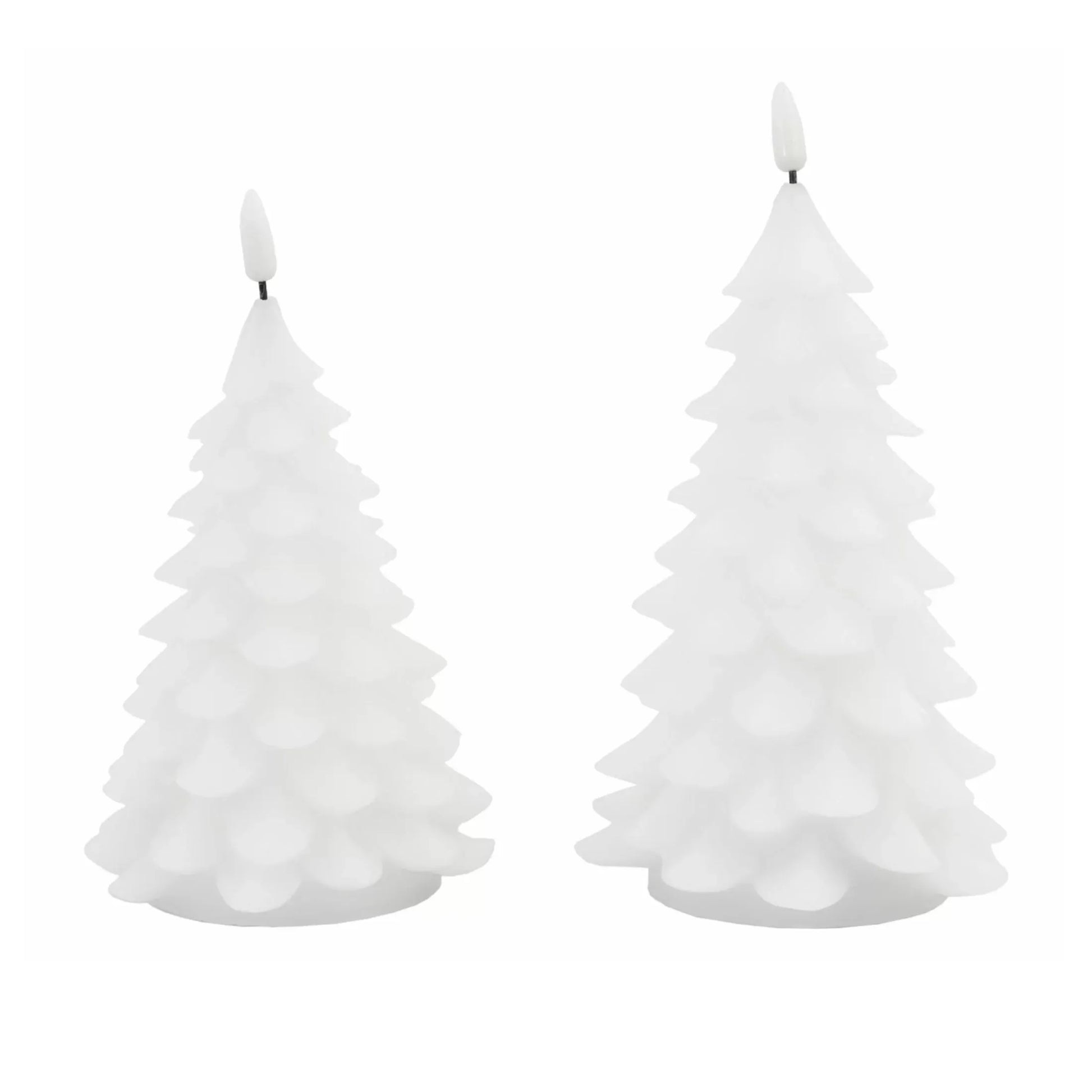 Set of 2 LED Festive Tree Candles