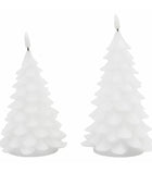 Set of 2 LED Festive Tree Candles