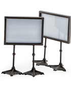 Set of 2 Landscape Antique Black Duck Feet Photo Frames 5"x7"