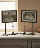 Set of 2 Landscape Antique Black Duck Feet Photo Frames 5"x7"