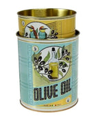 Set of 2 Olive Oil Storage Tins