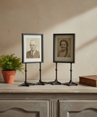Set of 2 Portrait Antique Black Duck Feet Photo Frames 5"x7"